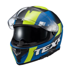 Capacete Texx Kaiman Track Azul Verde