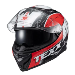 Capacete Texx Kaiman Vector Preto Vermelho e Branco - comprar online