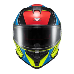 Imagem do Capacete Texx Kaiman Teaser Azul Verde Vermelho