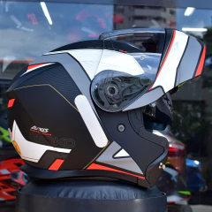 Capacete Masculino Axxis Gecko Sv Capital B5 Fluor Matt - Zum Acessórios para Motociclistas