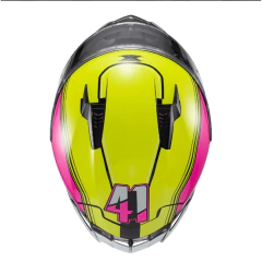 Capacete Texx Fechado Raptor Verde Rosa Branco - Zum Acessórios para Motociclistas