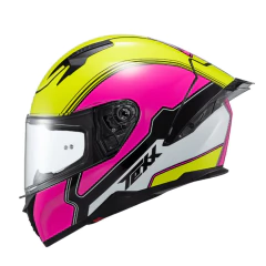 Capacete Texx Fechado Raptor Verde Rosa Branco - loja online