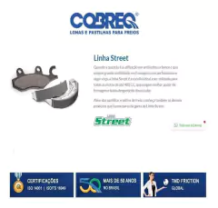 Pastilha Freio Diant Cb300 2010 - 2011 N940 Original Cobreq - Zum Acessórios para Motociclistas
