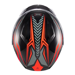 Capacete Texx Escamoteavel Kratos Nomade Cinz/Verm/Pret Fosc na internet