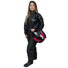 Conjunto Combate Capa de Chuva PVC Feminina Pioneira na internet