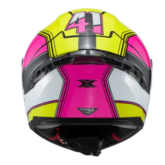 Capacete Texx Fechado Raptor Verde Rosa Branco