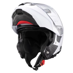 Capacete Texx Robocop Kratos Solid Branco Brilho Óculos - loja online