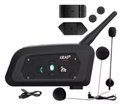 Intercomunicador Para Capacete V6 Pro 1200 Ejeas - Par - comprar online