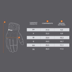 Luva X11 Nitro 4 Moto Bike Reforçada Com Proteção Original