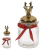 Pote Decorativo em Vidro com Tampa Alce 300ml