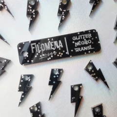 50 DIJES BIJOU 1,5 CM. ACRÍLICO GLITTER en internet