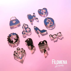 20 DIJES DE 2,5 CM. MIX SURTIDO BARBIE ESPEJO ROSA - comprar online