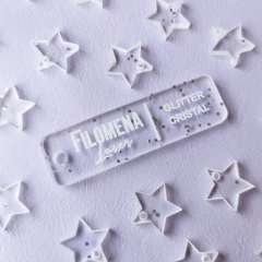 50 DIJES BIJOU 4 CM. ACRÍLICO GLITTER - Filomena Corte Laser