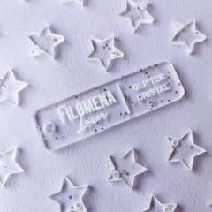 50 DIJES BIJOU 7 CM. ACRÍLICO GLITTER - Filomena Corte Laser
