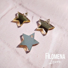 50 DIJES BIJOU 4 CM. ACRÍLICO ESPEJO - Filomena Corte Laser