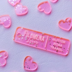 50 DIJES BIJOU 1,5 CM. ACRÍLICO GLITTER - comprar online