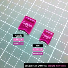 DIJES BANDERÍN C/RANURA ACRILICO GLITTER - comprar online
