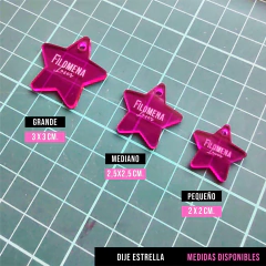 DIJES ESTRELLA ACRILICO - Filomena Corte Laser