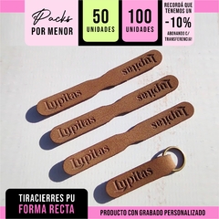 PACK TIRACIERRES PU FORMA RECTA