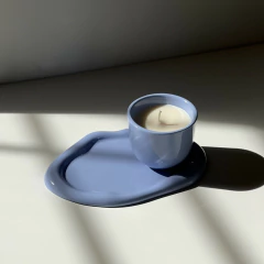 Bandeja Juana Cerámica - Celeste Lila