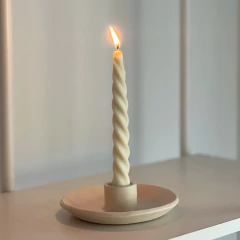 Candelabro Zoro - Crudo - Para velas gruesas!