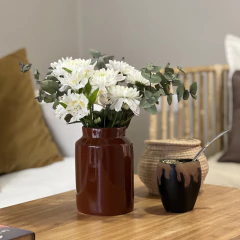 Florero Atenas - Chocolate - RELACHA