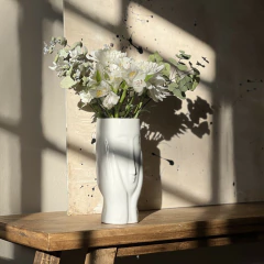 Florero Cusco Blanco - comprar online