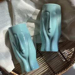 Florero Cusco Celeste - comprar online