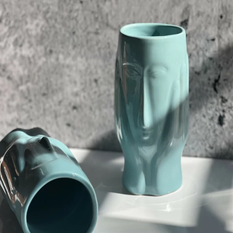 Florero Cusco Celeste