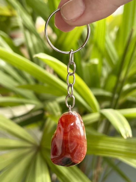 Chaveiro de Ágata Cornalina - Energia e Vitalidade - buy online
