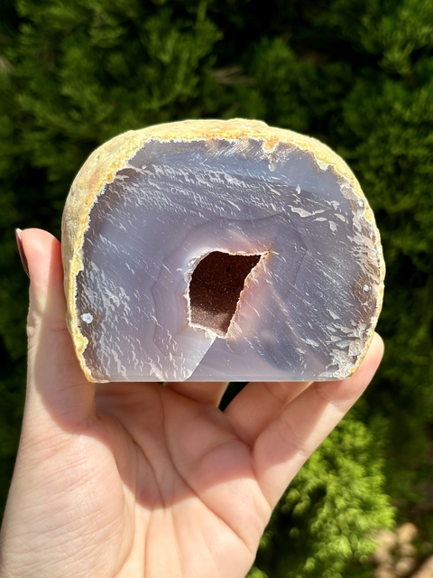 Geodo de Ágata Natural com 451gr - Peça Única G2