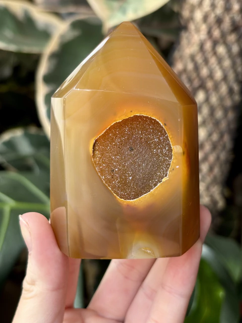 Ponta de Ágata Cristalizada - Peça Única com 247gr - COD N25 - comprar online