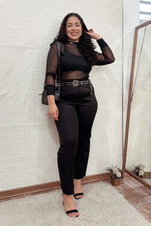 BLUSA DE TULE PLUS SIZE NÃO ACOMPANHA TOPER - comprar online