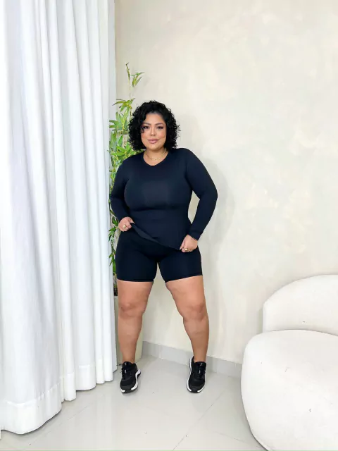 CAMISETA FITNES PLUS SIZE SELENE