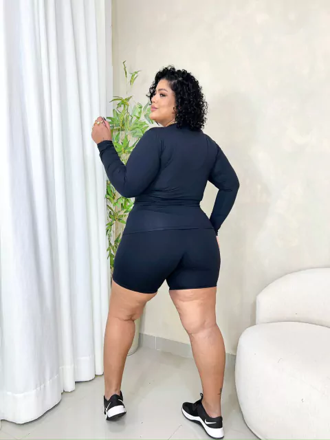 BERMUDA FITNESS BASICA PLUS SIZE