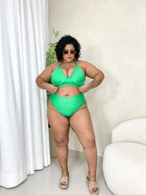 BIQUINE PLUS SIZE VERDE