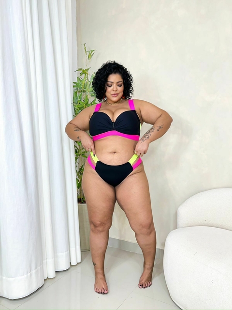 BIQUINE PLUS SIZE ARCO-IRIS