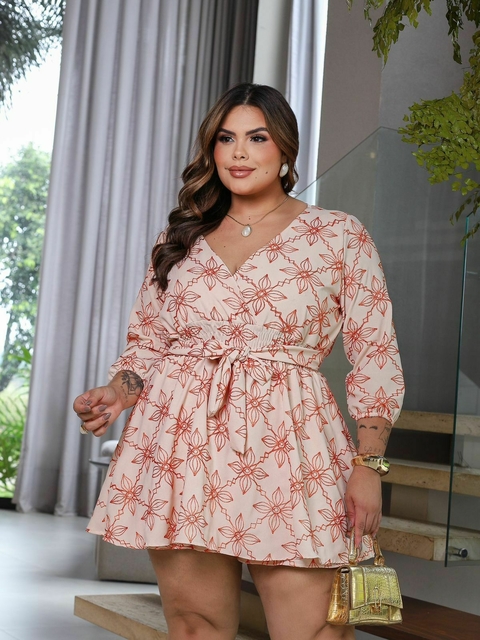 VESTIDO VITORIA ESTAMPADO PLUS SIZE - comprar online