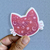 Sticker UV - Gato galáctico rosa @byssophie