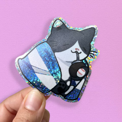 Holo Glitter - Gatito Argentino by @smallpolar.bear