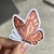 Transparente Glitter UV - Mariposa Naranja by @byssophie - ÚNICO