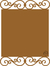 Placa com Arabesco nas Bordas - 20x27cm - MDFPLACA23 - comprar online