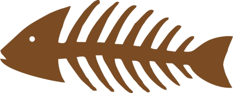 Peixe Escama - 18x7,5cm - MDFNAUTICO20 - comprar online