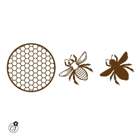 Colmeia com Abelha sobreposta