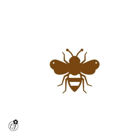 Varal de abelhas com 5 abelhas