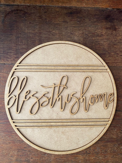 Vitrine Bless This Home - 25cm - MDFVITRINE05