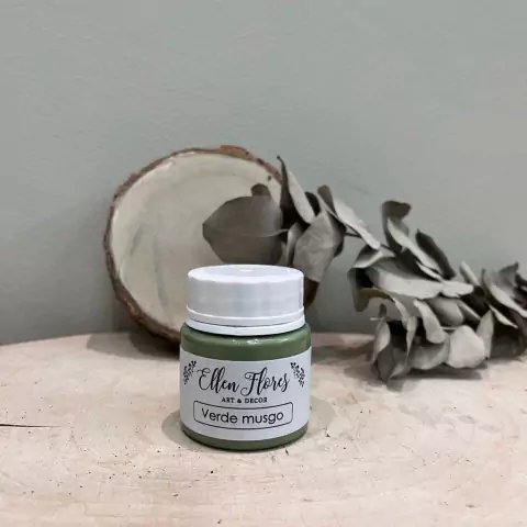 Tinta Coleção Ellen Flores - 50ml - Verde Musgo