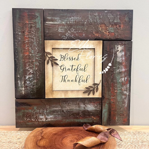 Kit Quadro Blessed - Curso madeira de Demolição