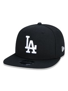 BONE NEW ERA 950 OF SN BASIC PRETO LOGO BRANCO LOS ANGELES DODGERS | MBPERBON032