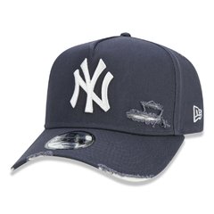 BONE NEW ERA 940 A-FRAME COTTON DESTROYED NEW YORK YANKEES CINZA CHUMBO (GRAY) | MBI21BON135